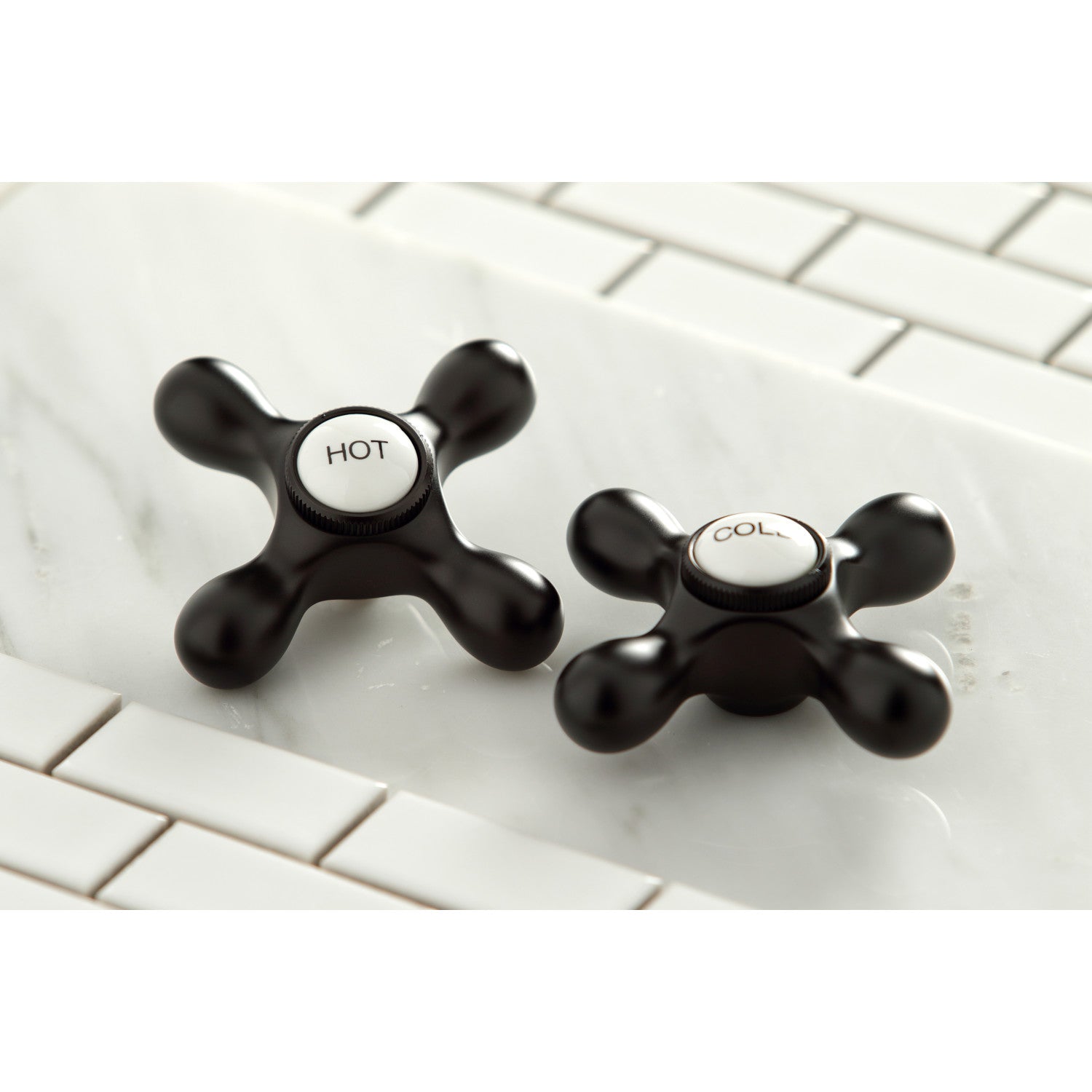 Kingston Heirloom KB1795AXLS - Heritage Double-Handle 3-Hole Widespread Kitchen Faucet, Oil Rubbed Bronze — thumbnail 3